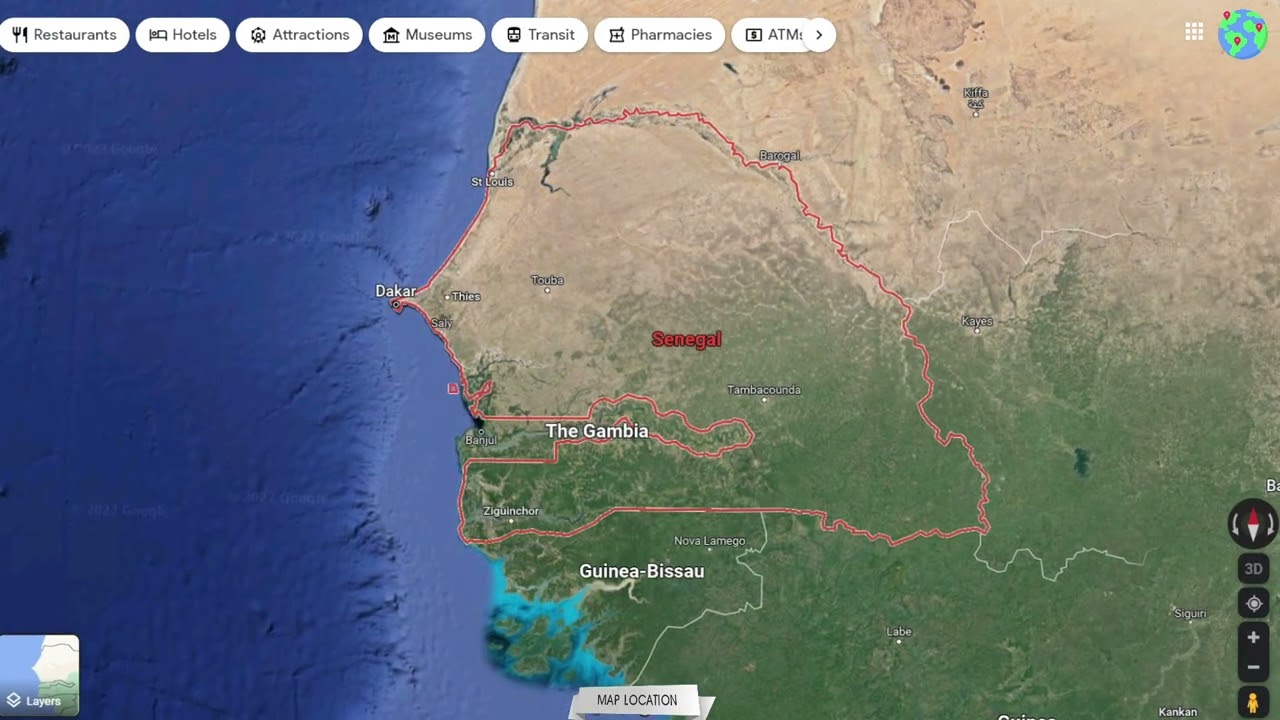Where on the map - Senegal