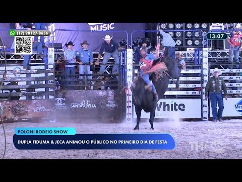 Rodeio de Poloni começou com atrações musicais, montarias e muita diversão