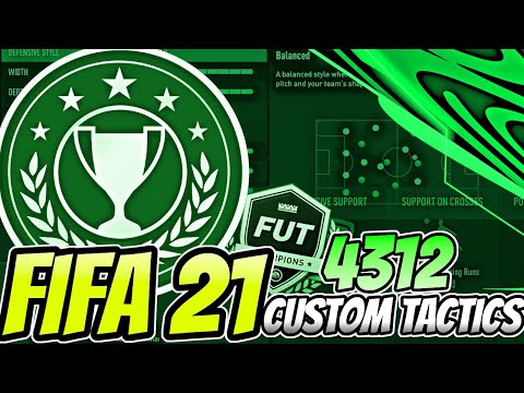FIFA 21 ULTIMATE TEAM PRO PLAYER META 4312 CUSTOM TACTICS & INSTRUCTIONS FOR WEEKEND LEAGUE!!