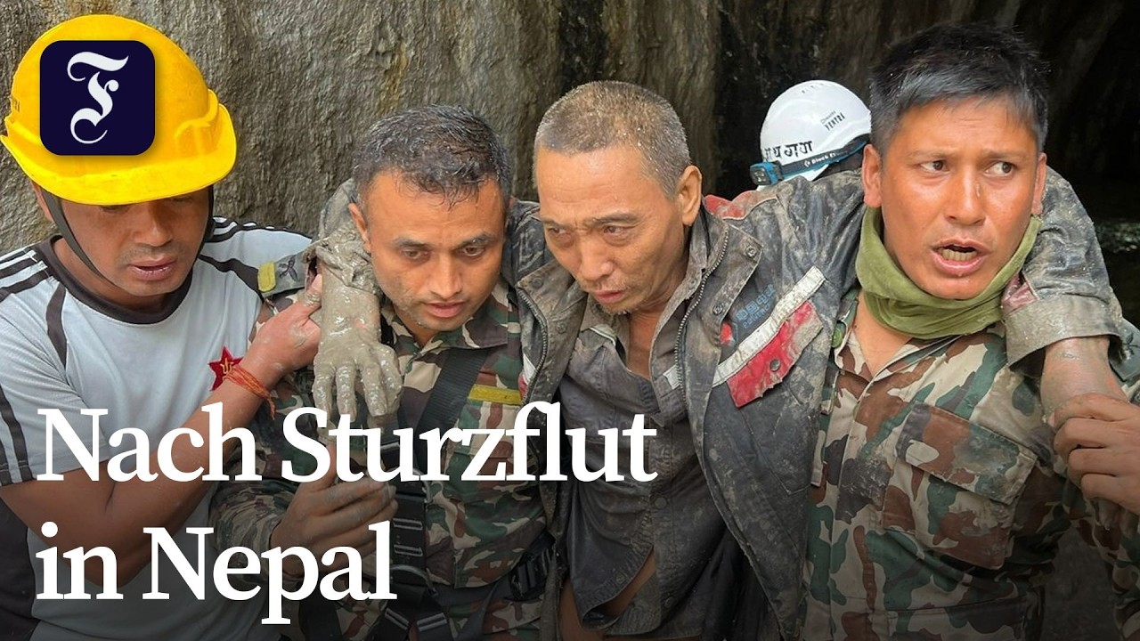 Überlebender aus Tunnel in Nepal gerettet
