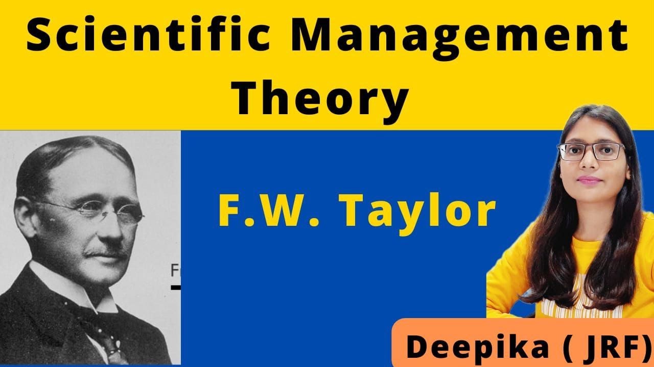 Scientific Management Theory || Frederick Taylor