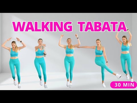 30 Min Walking Tabata Cardio Workout | 5000 Steps in 30 min