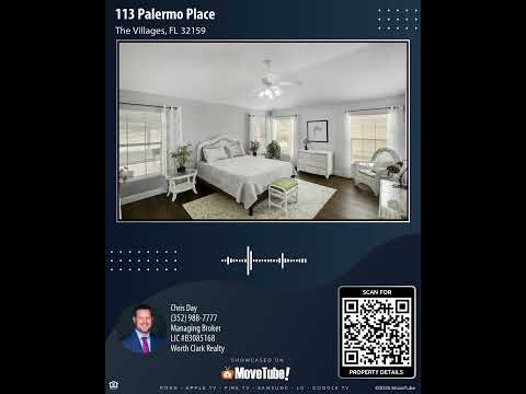 113 Palermo Place, The Villages, FL 32159 | 4 Bedroom Home For Sale