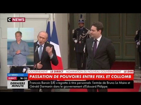 Passation de pouvoirs : le discours de Gérard Collomb