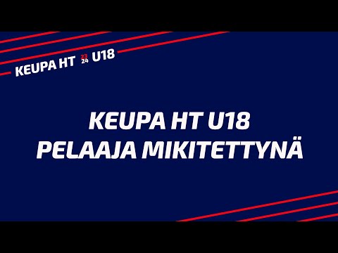 KeuPa HT U18 pelaaja mikitettynä.