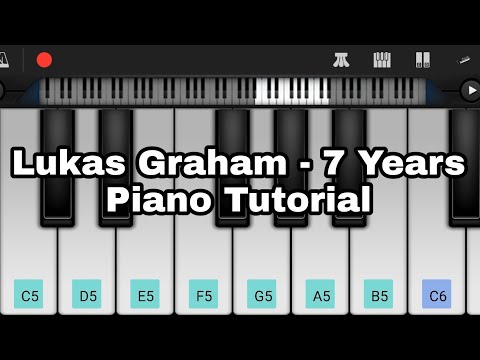 Lukas Graham - 7 Years Song Piano Mobile (PERFECT PIANO) EASY Piano Tutorial