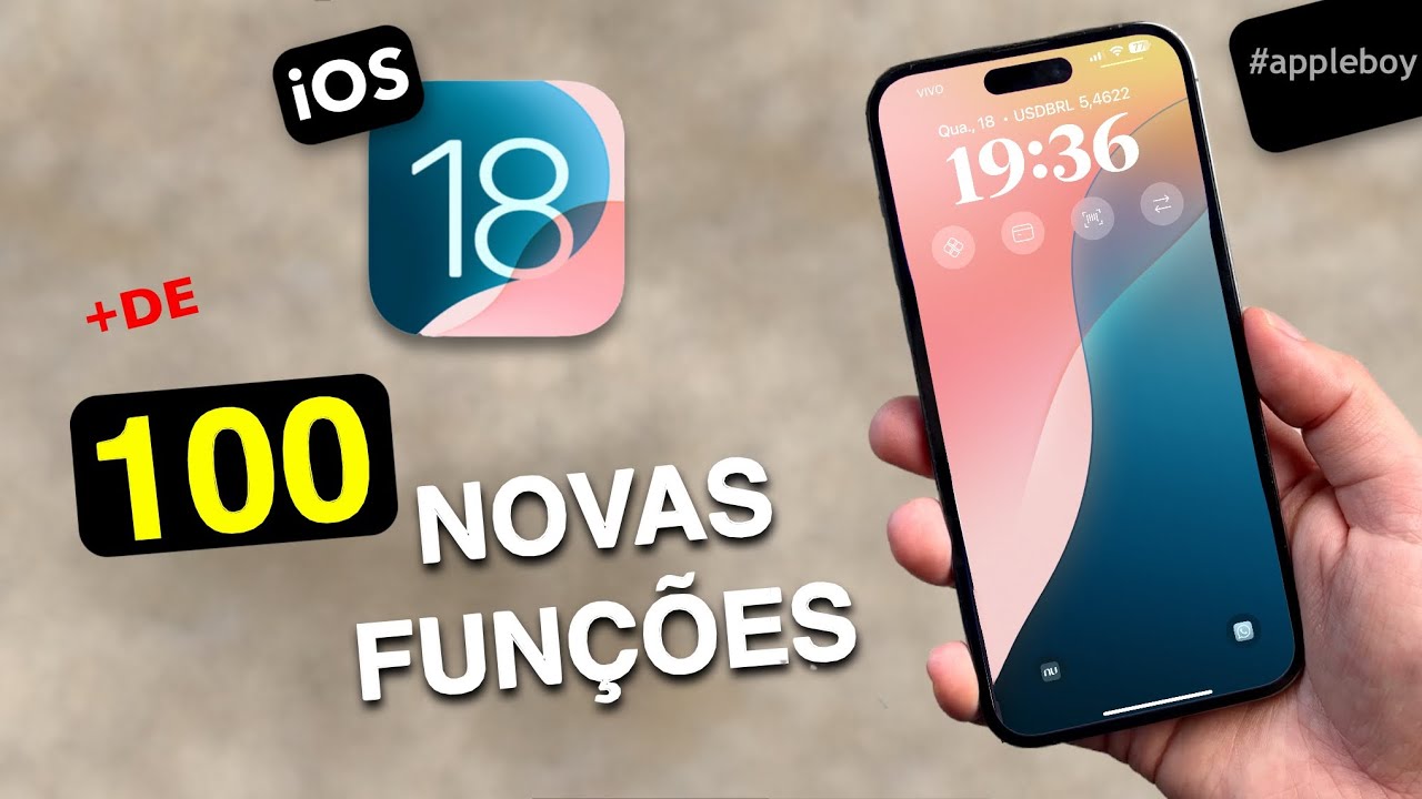 iOS 18 TROUXE +de 100 NOVOS RECURSOS e FUNÇÕES p/ iPHONES 😱