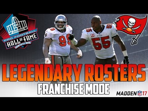 Legendary Tampa Bay Bucs Roster | Madden 17 Connected Franchise | Derrick Brooks + Mike Alstott