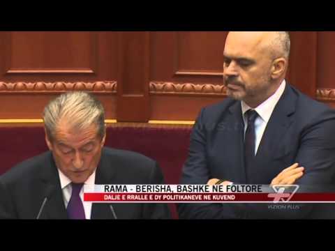 Rama dhe Berisha, bashkë në foltore - News, Lajme - Vizion Plus
