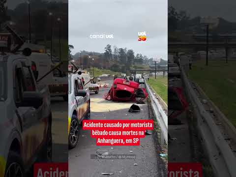 Acidente na Anhanguera: Motorista bêbado causa capotamento com duas mortes em SP