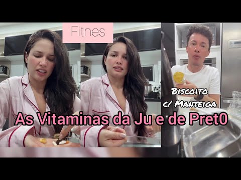 FITNES / JULIETTE mostra que tipo de VITAMINAS estar T0MAND0 e PRET0 Mostra as suas TAMBÉM