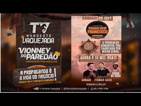 VAQUEJADA AO VIVO: TROPA DE ELITE PARQUE BEBÉ FRANCISCO  | RENDEIRO | NOVO ORIENTE