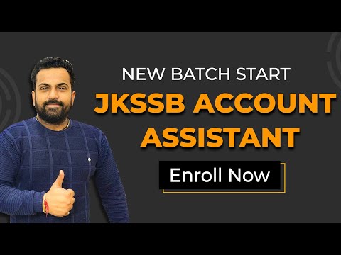 JKSSB Account Assistant recruitment 2021 | Fresh Batch Start, Hurry Up | Account assistant Finance