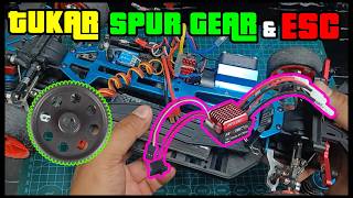 RC DMAX CUSTOM - ESC PROBLEM - TUKAR SPUR GEAR HSP