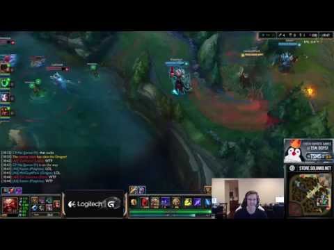 [BUG] Thresh hooks Blitzcrank through a wall ft. TSM Santorin