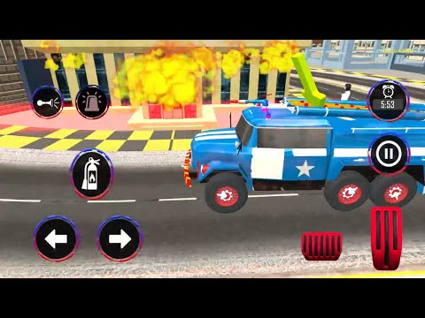 Police Ambulance Fire Truck Simulator 2021 - Fire truck game #1 - android gameplay