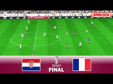 Croatia vs France - Final FIFA World Cup Qatar 2022 - FIFA 23 Gameplay PC - Full Match All Goals