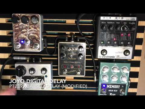 5 Delay Pedal Comparison Demo