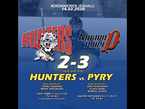Maalikooste: Porvoon Hunters - Nokian Pyry 2-3