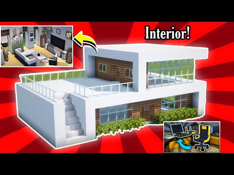 I Made Modern House INTERIOR in Minecraft in Hindi | Easy Tutorial