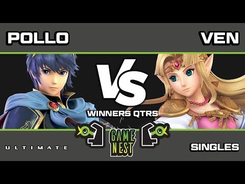 Game Nest Smash It Up: Pollo (Marth/Greninja) vs Sugoi | Ven (Zelda/Isabelle) - Winners Qtrs