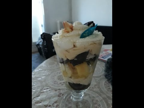 desserts au citron avec tuile تحليه الليمون