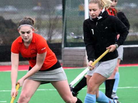 MHCLeusden Dames 1 - oefenwedtrijd Nieuwegein en Xenios