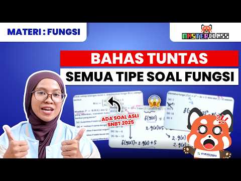 TRIK CEPAT NGERJAIN SOAL FUNGSI‼️ FIX PAHAM HITUNGAN DETIK😆🔥 | MasterClass