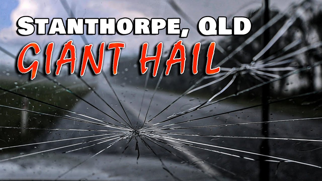 GIANT Hail impacts Stanthorpe in South East Queensland, Australia