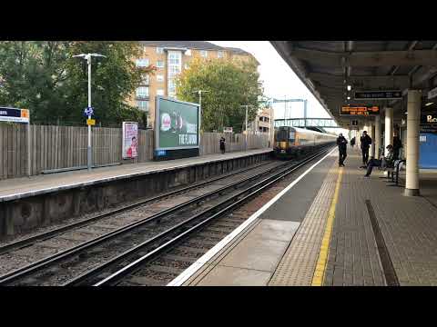 Class 444 passes Feltham, London Waterloo - Poole and Portsmouth Harbour