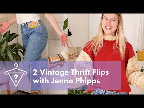 2 GUESS Vintage Thrift Flip Feat. @JennaPhipps  | #GUESSVintage #DIY