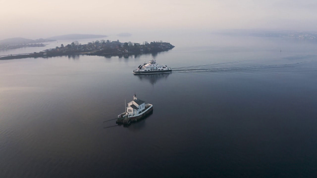 Behold the aerial panoramas of Oslofjord Island.