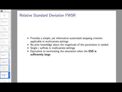 James Flegal – Multivariate Output Analysis for Markov Chain Monte Carlo