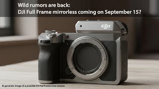 The photography world is not ready for this: DJI Full Frame mirrorless coming on September 15?