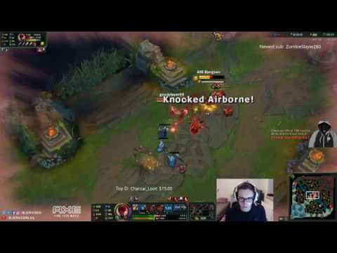Perkz outplaying Bjergsen in a Lee Sin mirror 1v1