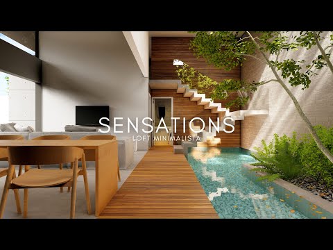 EDÍCULA LOFT DE 9X12 METROS MINIMALISTA - SENSATIONS