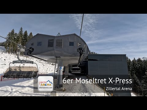 6er Moseltret X-Press (Winter) Full Ride - Zillertal Arena | Built by Doppelmayr in 2013