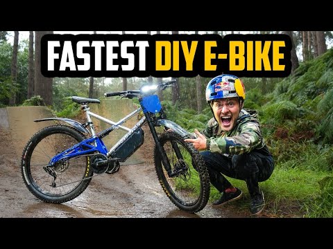 THIS INSANE HOMEMADE E-BIKE SENDS JUMPS!!