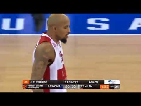 Jordan Theodore 16pts/8ass and the winning shot (Baskonia - Olimpia Milan 82-83)