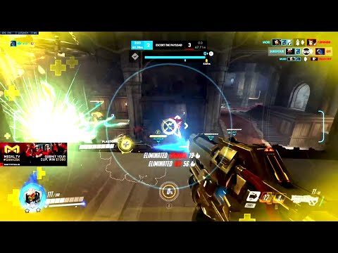 Surefour Carry Soldier 76 and Hanzo! 50% Accuracy! [ Overwatch Season 30 Top 500 ]