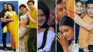 Download lagu Chand Chupa Badal Mein song/Lyrics 🎶 Salman Khan With All Heroine 🥰/Udit Narayan, Alka Yagnik mp3