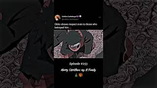 Obito shows respect even to those who betrayed him...