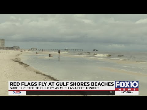 Red flags fly at Gulf Shores beaches