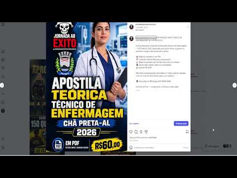 FUTURO TÉCNICO DE ENFERMAGEM DE CHÃ PRETA-AL VOCÊ NÃO POE PERDER ESSA OPORTUNIDADE!