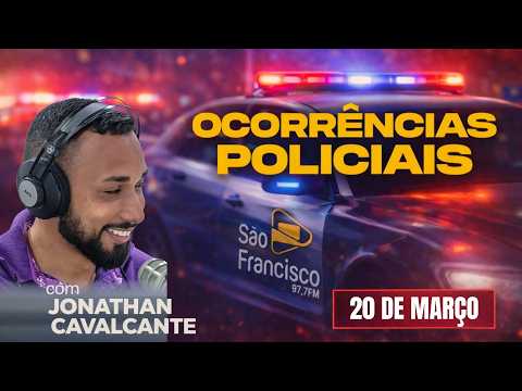 OCORRÊNCIAS POLICIAIS EM ANÁPOLIS | 20/03/2026 | com Jonathan Cavalcante