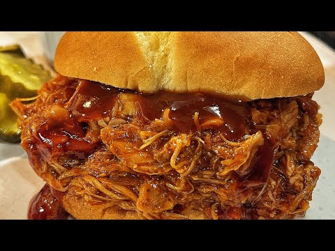 BEST Slow Cooker BBQ Chicken Recipe | Easy Crockpot Dinner for Busy Nights #subscribe
