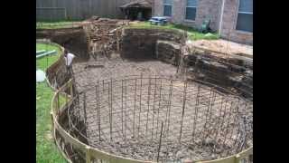Gunite pool construction, start to finish