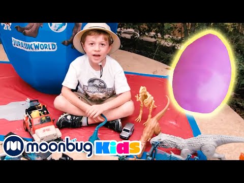GIANT EGG SURPRISE: Jurassic World @TRexRanch | Jurassic TV | Dinosaur Videos