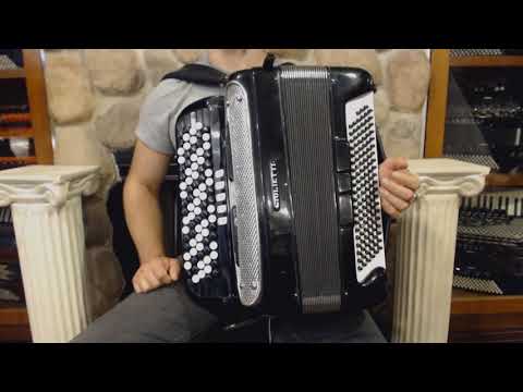 2878 - Black Giulietti F3CT Freebass Converter C System Chromatic Button Accordion LMM 92 123 $2999