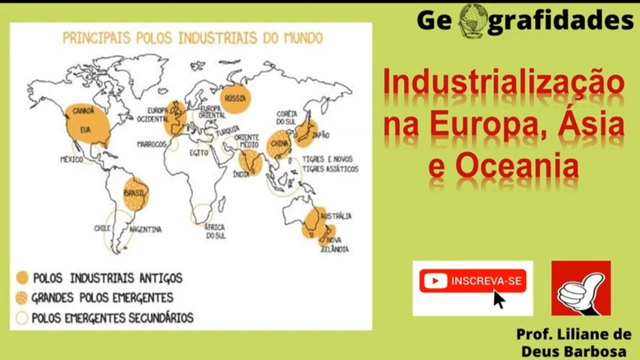 Industrialização na Europa, Ásia e Oceania